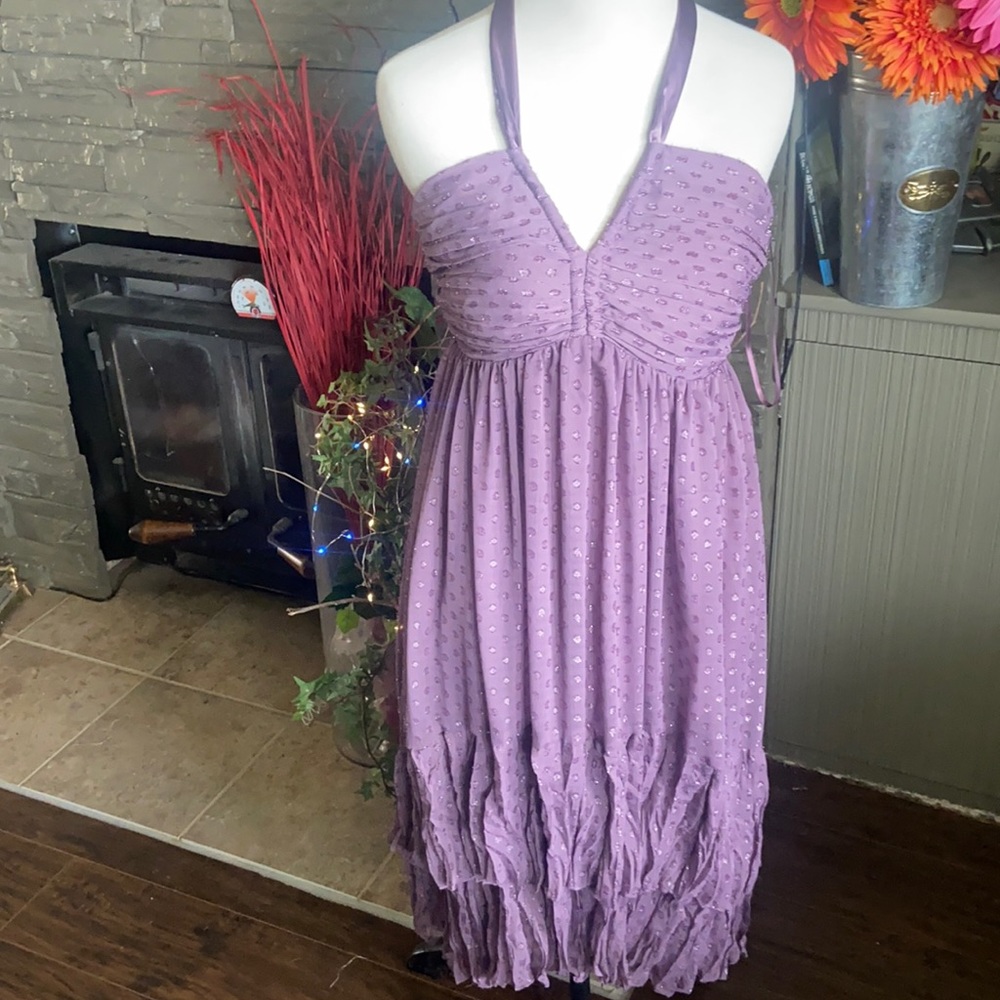 AMAZING purple high low party dress size 12